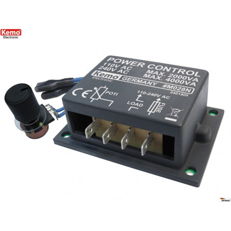 POWER CONTROL 110-240V 4000VA for motors, heaters and bulbs