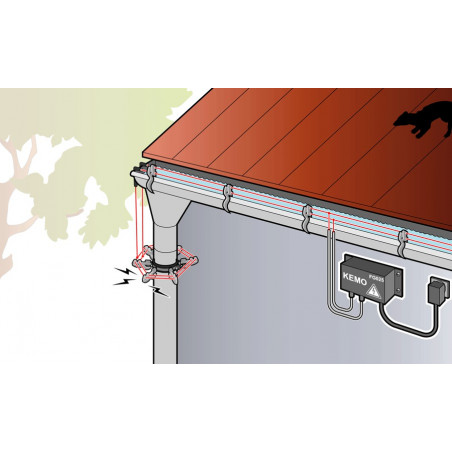 KIT recinzioni elettrificate deterrente animali piccola taglia cavo, isolanti, generatore