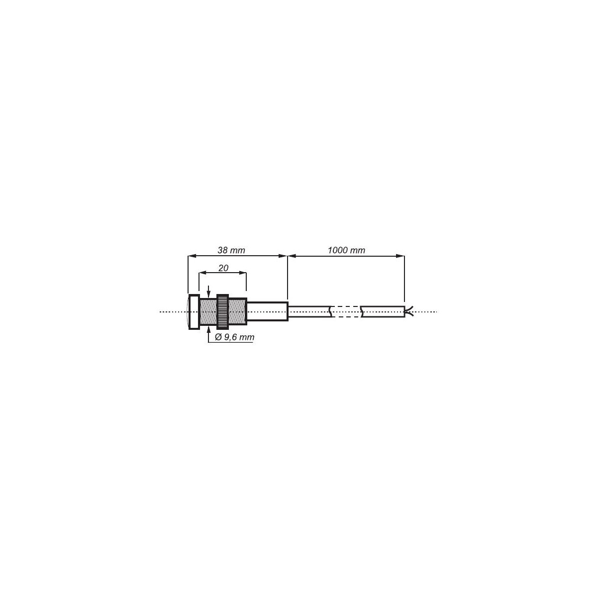 Interruttore sensore crepuscolare 12V AC DC 16A con sensore discreto su  foro murale