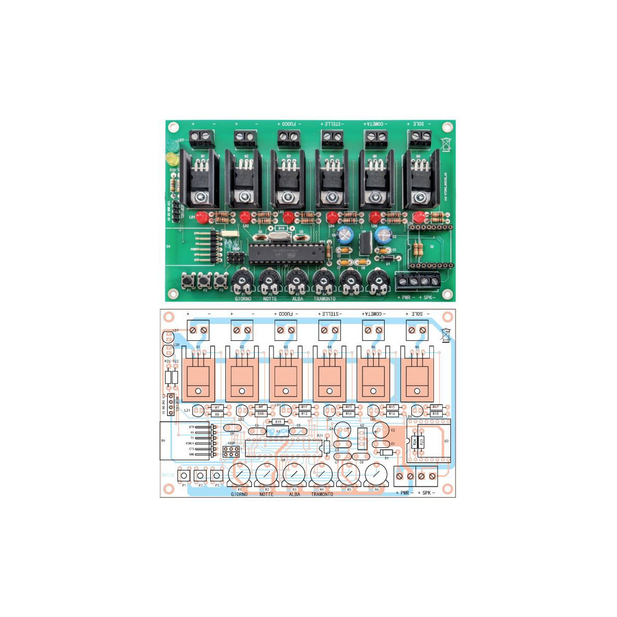 CRIB KIT LIGHT CONTROL CARD FOR ARDUINO BASED CRIB
