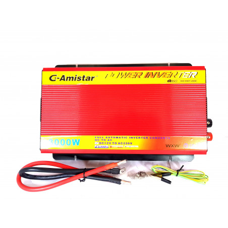 INVERTER CAR BOAT CAMPER U SCI TA SINUSOIDAL MODIFIZIERT 3000W 12V - 220VAC + USB