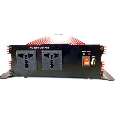 INVERTER AUTO BARCA CAMPER USCITA SINUSOIDALE MODIFICATA 3000W 12V–220VAC+USB