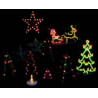 5-TEILIGES WEIHNACHTS-MINIKIT-SET WEIHNACHTSBÄUME, KERZE und LED-HERZ