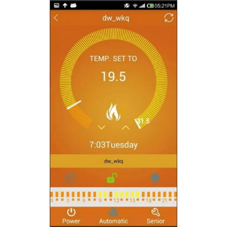 Backlit SMART WIFI TOUCH SCREEN built-in thermostat ANDROID IOS APP