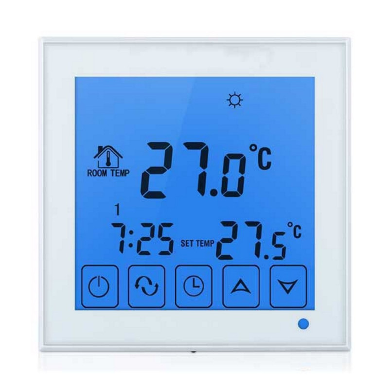 Thermostat intégré rétroéclairé SMART WIFI TOUCH SCREEN APPLICATION ANDROID IOS