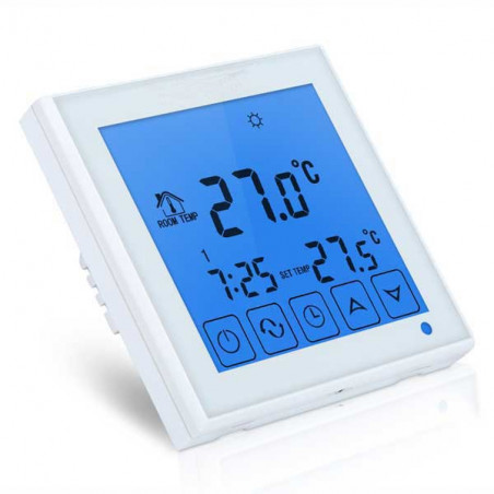 Thermostat intégré rétroéclairé SMART WIFI TOUCH SCREEN APPLICATION ANDROID IOS