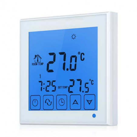 Backlit SMART WIFI TOUCH SCREEN built-in thermostat ANDROID IOS APP