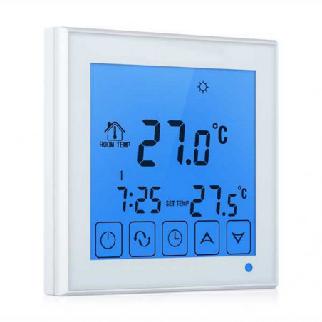 Thermostat intégré rétroéclairé SMART WIFI TOUCH SCREEN APPLICATION ANDROID IOS