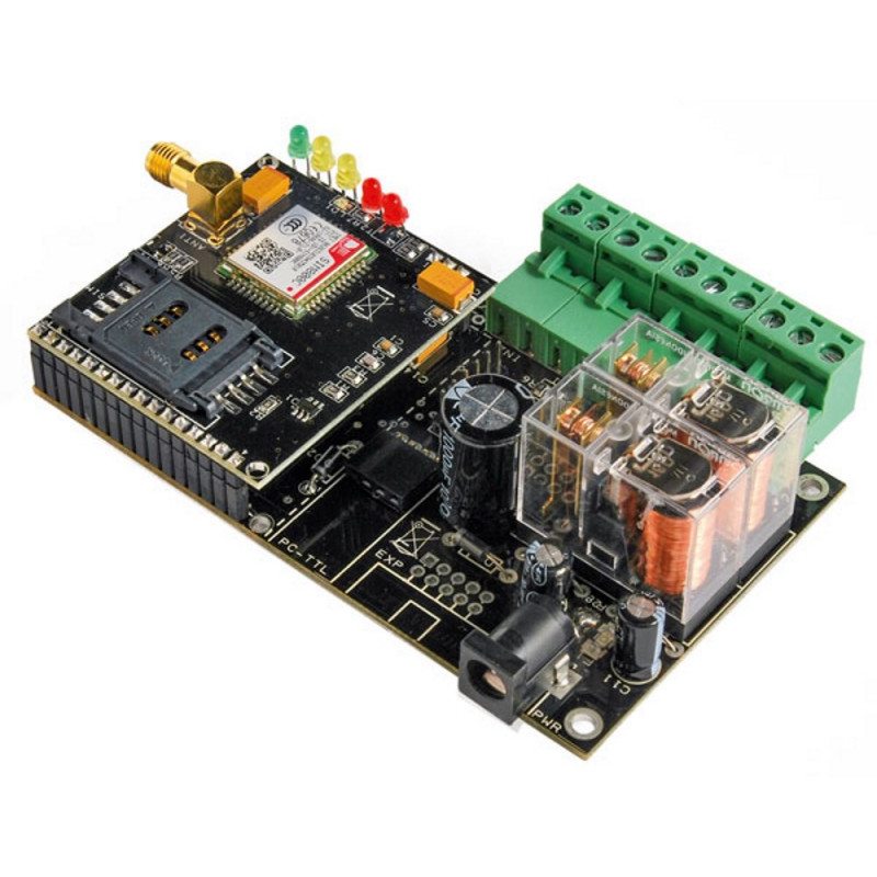 Commande à distance SMS et commandes DTMF sur réseau GSM 9-32V DC 2 sorties relais 2 entrées
