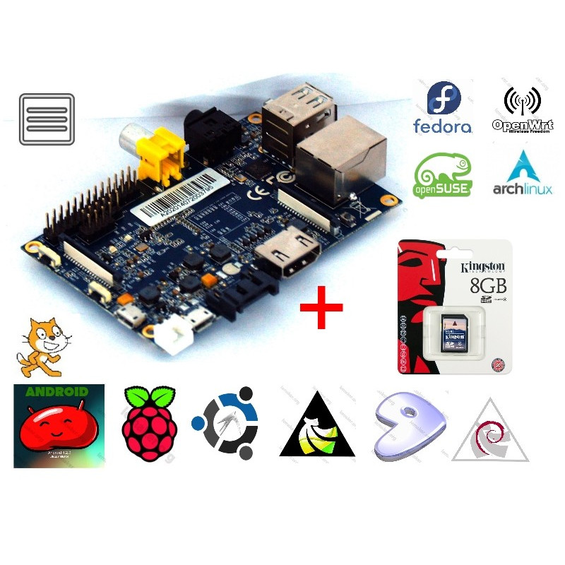 Embedded PC BananaPI ARM dual core 1GHz 1GB RAM, SATA, USB, IR, SD, HDMI