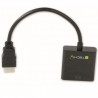 Adaptador y cable convertidor HDMI a VGA de frambuesa, integrado, compatible con consola y PC