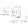 5V DC brushless cooling fan 40x40x10mm 13.52m3h 27.3dBA MagLev Vapo