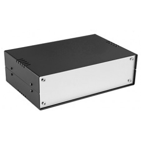 Vormontierte schwarze Kunststoffkonsolenbox 284x160x76 mm