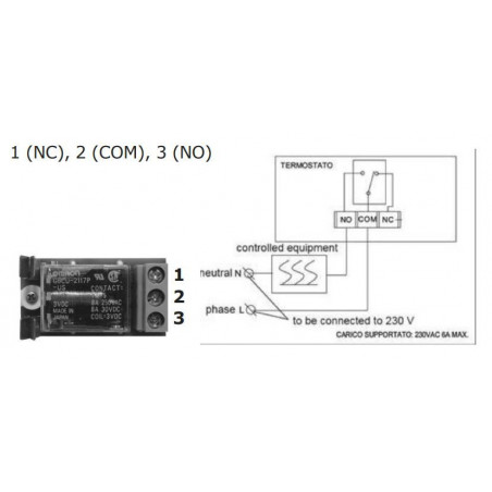 An der Wand montierter digitaler Thermostat mit LCD-Display, Warm- und Kaltsteuerung per Batterie