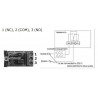 Termostato digitale da parete a display LCD controllo caldo freddo a batteria