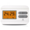 An der Wand montierter digitaler Thermostat mit LCD-Display, Warm- und Kaltsteuerung per Batterie