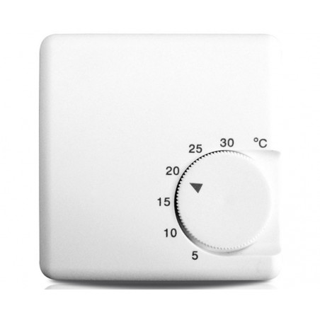 Analogue electronic thermostat selectable rotating 5 - 30 degrees hot cold 230V