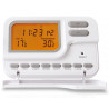 Programmable digital wall chronothermostat with hot cold battery LCD display