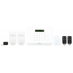 COMBO (GSM + PSTN) wireless central alarm kit with sensors and remote control