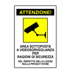 Signalisation CCTV obligatoire ENSEIGNE DE ZONE VIDÉO SURVEILLÉE EN ALUMINIUM