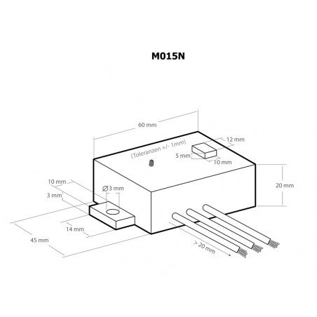 Adjustable stabilized step down DC DC converter from 3V to 15V DC 1.5A