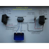 Interrupteur de présence d'eau ou de liquide conducteur 12 V CC avec contact de relais en sortie
