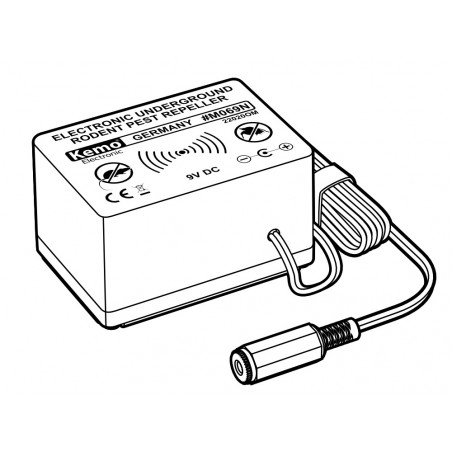 Repellente elettronico sotterraneo per talpe e roditori protezione terreni fino 1000m2 