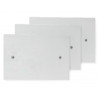 3 x lids for rectangular boxes 120x80mm fruit holder with 2 screw holes