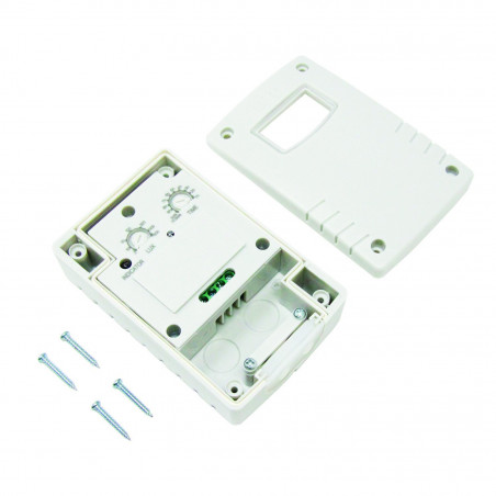 Minuterie de programmation de nuit avec interrupteur crépusculaire, utilisation extérieure Ip44, blanc