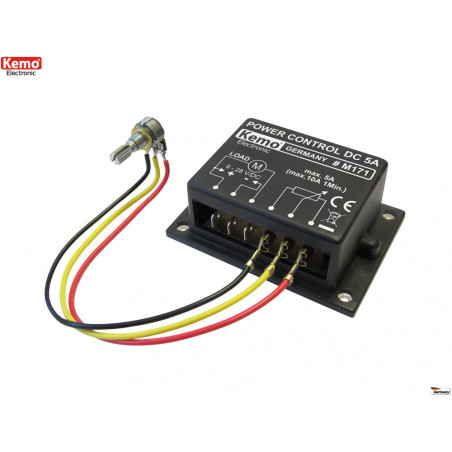 POWER CONTROL PWM 9-28V DC 10A for motors, heaters and LEDs