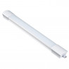 Barra 60cm Luminosa LED Esterno, Plafoniera Giardino, Bianco IP65 20W 230V 4000K