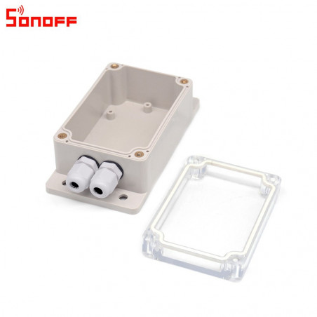 Boîtier en ABS étanche IP66 transparent pour interrupteur Sonoff