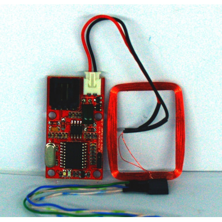 Lettore RFID Arduino EM4100 125KHz RS232 e Wiegand W26 antenna