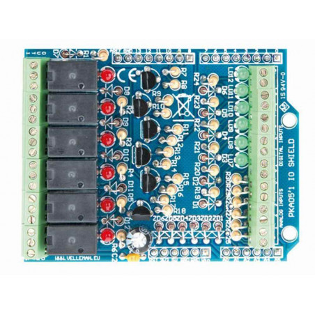 SHIELD KIT 6 en digital 6 en analógico 6 salidas de relé PARA ARDUINO