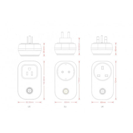 Sonoff S20 UE Presa Intelligente WiFi Smart Domotica Timer Interruttore Wifi APP