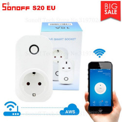 Sonoff S20 UE Presa Intelligente WiFi Smart Domotica Timer Interruttore Wifi APP