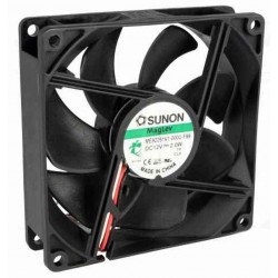 12V DC brushless cooling fan 92x92x25mm 87.55m3h 34dBA 3 wires