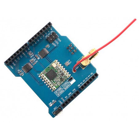 BOUCLIER LORA MONTÉ POUR ARDUINO / FISHINO SANS FIL LONGUE PORTÉE