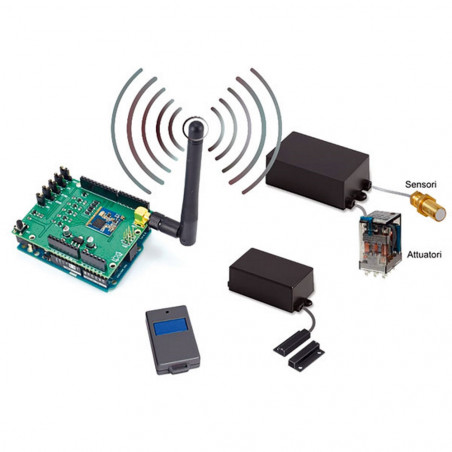 Radiocomando LoRa modulo radio SX1278 e microcontrollore Arduino ATmega32u4