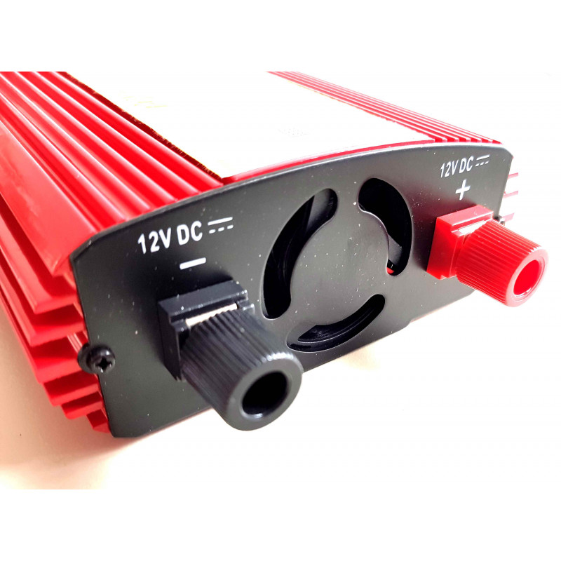 Inverter Per Auto 1500W/2000W GBHJJ | Convertitore 24V DC A 220V AC Con Display LCD | Onda Sinusoidale Modificata Con Presa E Porta USB