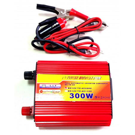 INVERTER CAR BOAT CAMPER U SCI TA SINUSOIDAL MODIFIED 300W 12V – 220VAC + USB