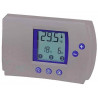 Digital thermostat for heating and air conditioning, electronic programmable silver