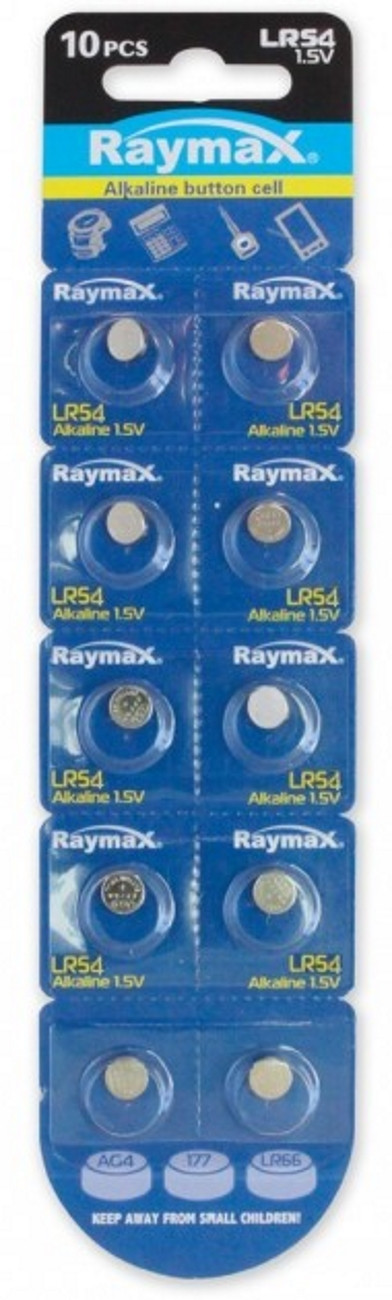 Set 10 Pcs Button Cell Alkaline Lr54 Lr1130 1 Ag10