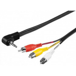 Video Camera Audio Cable - 3RCA to 1 Jack 3.5 mm 1,5 Mt