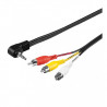 Cable de audio para videocámara - 3RCA a 1 conector de 3,5 mm 1,5 Mt