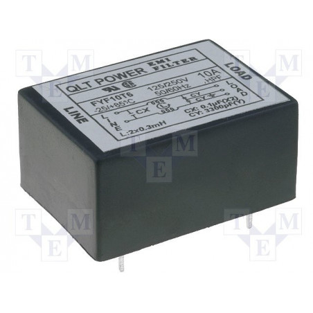 EMI-Entstörungsnetzfilter für 250V 10A PCB-Leiterplatten