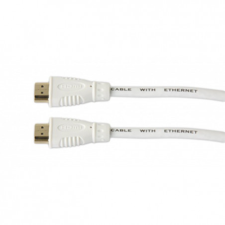 Cable HDMI de alta velocidad con Ethernet 3 metros Blanco