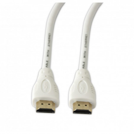 Cable HDMI de alta velocidad con Ethernet 3 metros Blanco