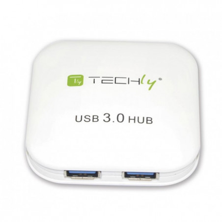 Hub USB 3.0 Super Speed 4 Ports Blanc
