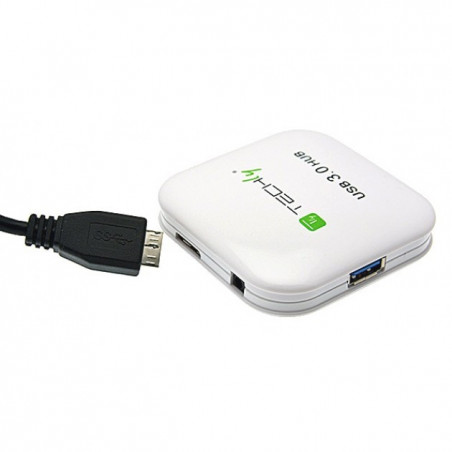 Super Speed 4 Port USB 3.0 Hub Weiß